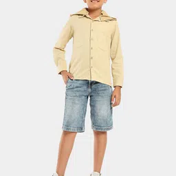 LilPicks Boys Typography Printed Smart Opaque Regular Fit Cotton Casual Shirt-image-16