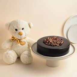 Kitkat Cake With Cuddly Teddy-23
