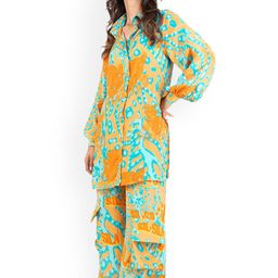 SIL SILA Printed Loose Fit Shirt With Trousers-picture-35