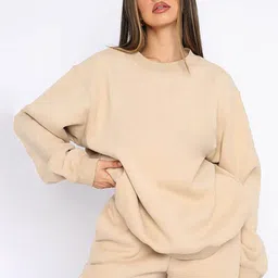 LULU & SKY Drop Shoulder Sleeves Sweatshirt With Shorts Co-Ords-picture-12