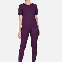 BENZOS Women Short Sleeves T-Shirt With Tights Co-Ords-image-47