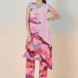 navyasa by liva Printed Sleeveless Tunic With Trouser Co-Ords-picture-36