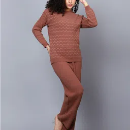 BROOWL Geometric Printed Sweatshirt With Trousers Co-Ords-picture-2
