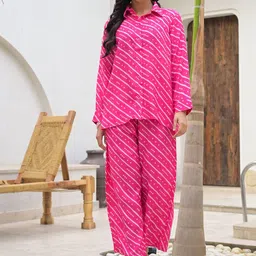 Kalini Striped Long Sleeves Shirt & Trouser-image-46