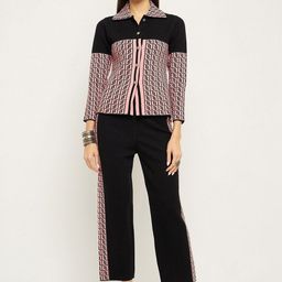 Zigo Self Design Shirt With Trousers-55