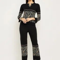 Zigo Self-Design Top With Trouser Co-Ords-14