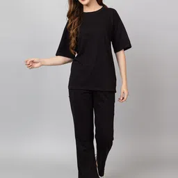 TYSORT Oversized High-Low T-Shirt & Baggy Trousers Co-Ords-image-6