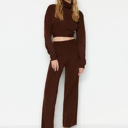 Trendyol High Neck Acrylic Sweater With Trousers-picture-38