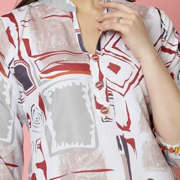 Clora Creation Printed Three Quarter Sleeve Tunic & Trouser Co-Ords image 2