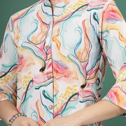 Clora Creation Abstract Printed Shirt With Trousers image 2