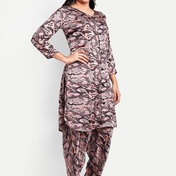 TILISM Printed Three Quarter Sleeve Tunic & Trouser Co-Ords image 3