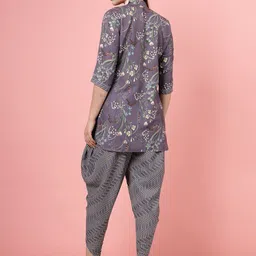 Clora Creation Embellished Printed Tunic With Trouser Co-Ords image 3