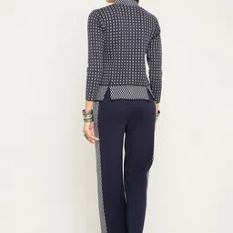 Zigo Self-Design Mock-Collar Top With Trouser image 5