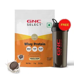 GNC Select Whey Protein, 2.2 lb Cookies & Cream (with Shaker)-picture-26