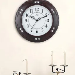 horo Brown Analog Wall Clock-picture-1