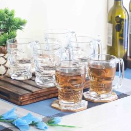 Glass 350ml Glass (Set of 6) Beer Mug-image-65