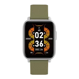 French Connection FC Ace Smartwatch with Activity Tracker (42mm Display, IP68 Waterproof, Green Strap)-image-98