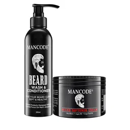 Mancode Beard Wash & Conditioner 200ml & Beard Softener Cream 100gm ( Combo of 2 )-49