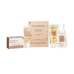 GLAMVEDA Set Of 4 Glutathione Face Wash, Face Cream, Body Lotion & Soap Gift Set-image-0