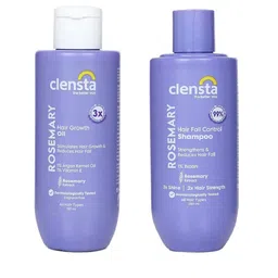 Clensta Rosemary Hair Fall Control Shampoo 250ml & Hair Oil For Reducing Hair Fall 150ml-55