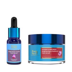 Blue Nectar Set of De Tan Kumkumadi Tailam Face Serum & Face Scrub - 60 ml-38