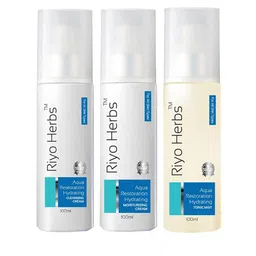 Riyo Herbs Aqua Restoration Hydrating Cleansing Cream, Moisturizing Cream & Tonic Mist-51
