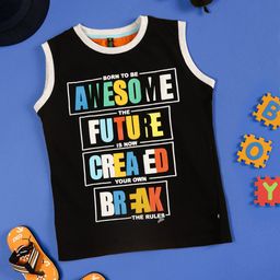 V-Mart Boys Printed Cotton Sleeveless T-Shirt-picture-26