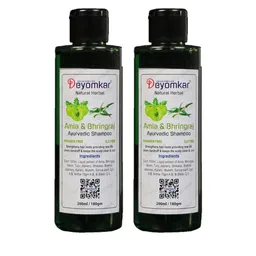Deyomkar Set Of 2 Green Amla-Bhringraj Shampoo-8