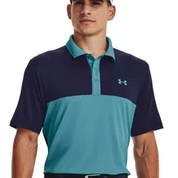 UNDER ARMOUR Performance 3.0 Colourblocked Relaxed-Fit Polo Collar T-Shirt-image-50