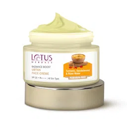 Lotus Herbals Radiance Boost SPF 20 Ubtan Face Cream for All Skin Types with Turmeric-50g-image-34
