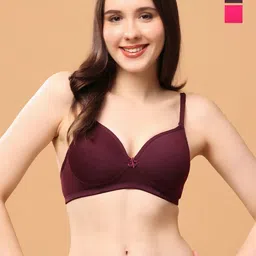 Floret Women Pack Of 2 Medium Coverage Lightly Padded Bra-5