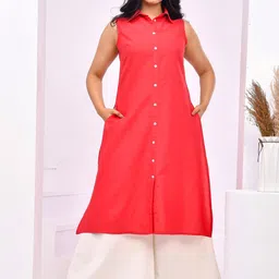 Aspriya A-Line Pure Cotton Kurta with Palazzos-picture-26