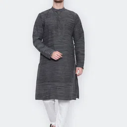Latest Chikan Garments Men Woven Design Kurta-image-20