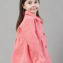 HOUSE OF VEDAS Girls Self Design Lightweight Tailored Jacket-image-95