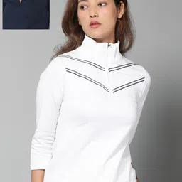 Dream of Glory Inc Women 2-Pack Lightweight Quarter Zip Sporty Sweatshirts-picture-22