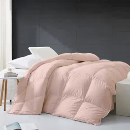 RAZZAI Peach-Coloured Microfiber Mild Winter 500 GSM Single Bed Comforter-image-29