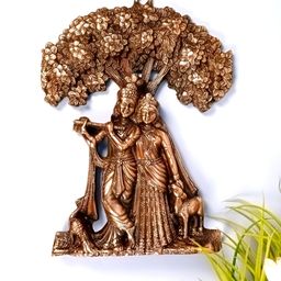 apka mart Bronze Radha Krishna Wall Hanging Idol-image-48