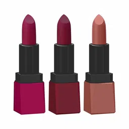 krayons Set Of 3 Intense Matte Velvet Touche Waterproof & Long Lasting Lipsticks-29