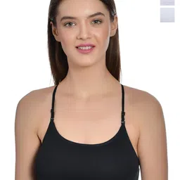 Aimly Pack Of 3 Non Padded Full Coverage Cotton Sports Bra With All Day Comfort-picture-57
