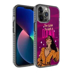 DailyObjects Purple & Orange Glam No Damn Stride 2.0 iPhone 12 Pro Back Case-1