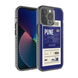 DailyObjects Blue & White Pune City Tag Printed iPhone 13 Pro Back Case-13