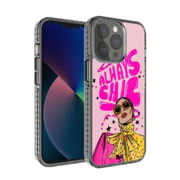 DailyObjects Pink Printed Always Chic iPhone 13 Pro Phone Case-25