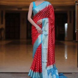 Marziyaa Woven Design Zari Banarasi Saree-image-71