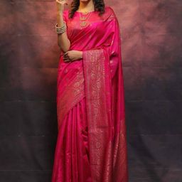 Marziyaa Woven Design Zari Banarasi Saree-image-91