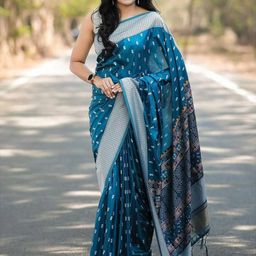 Marziyaa Woven Design Zari Banarasi Saree-image-73