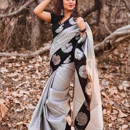 Marziyaa Woven Design Zari Banarasi Saree-image-72