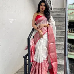 Miss Beelee Woven Design Zari Silk Cotton Designer Banarasi Saree-picture-44