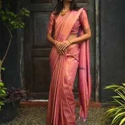 Marziyaa Woven Design Zari Silk Cotton Banarasi Saree-15