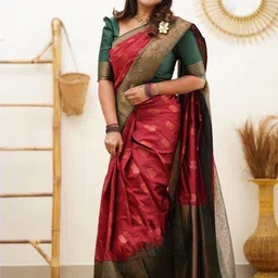 Marziyaa Woven Design Zari Banarasi Saree-picture-28