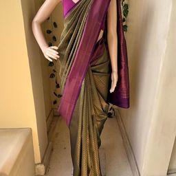 Marziyaa Woven Design Banarasi Saree With Blouse Piece-image-60